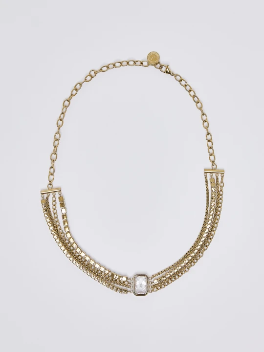 Zdjęcie produktu Liu Jo Choker Necklace With Crystal Di Vetro złoty