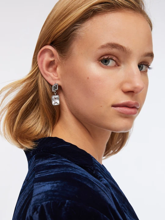 Zdjęcie produktu Liu Jo Glass Crystal Earrings srebrny