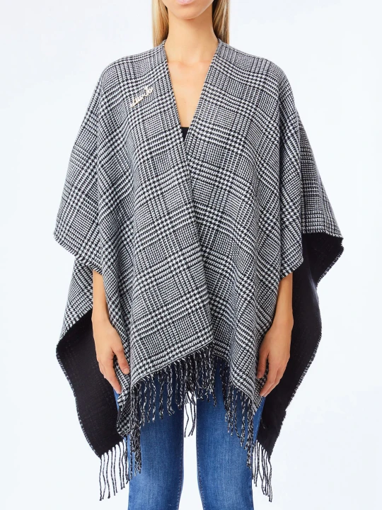 Zdjęcie produktu Liu Jo Poncho In Prince Of Wales Check czarny
