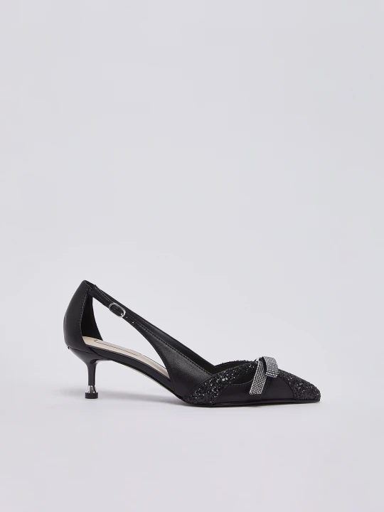 Zdjęcie produktu Liu Jo Glitter Cut-out Pumps czarny