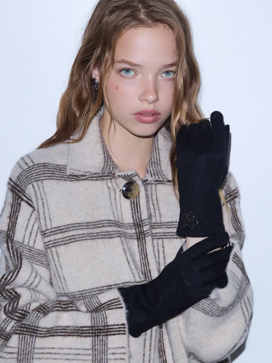 Zdjęcie produktu Liu Jo Gloves With Faux Fur Details czarny
