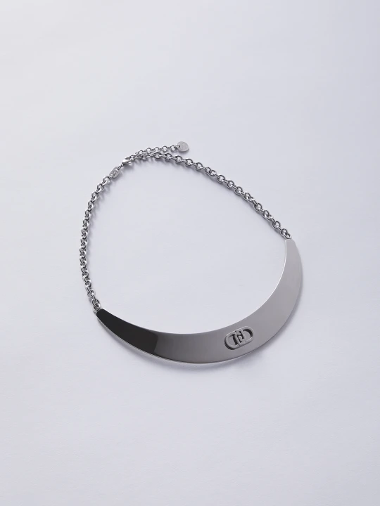 Zdjęcie produktu Liu Jo Half Moon Necklace Silver Colour