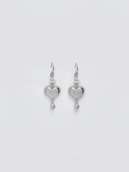 Zdjęcie produktu Liu Jo Heart Pendant Earrings srebrny