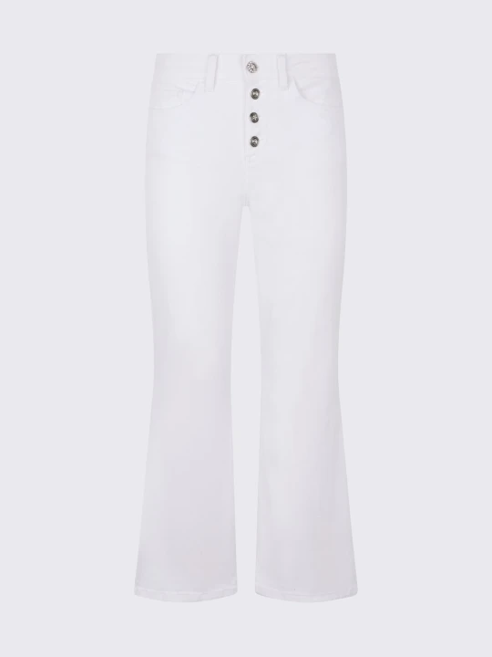 Zdjęcie produktu Liu Jo High-rise Bootcut Trousers biały