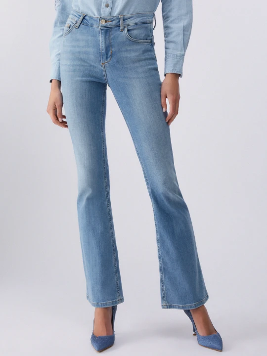 Zdjęcie produktu Liu Jo High-rise Flared Jeans Denim