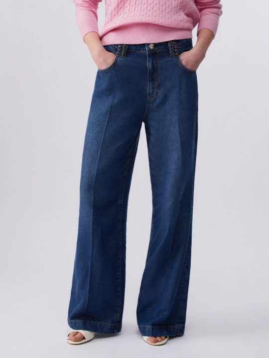Zdjęcie produktu Liu Jo High-rise Flared Jeans Blue Denim