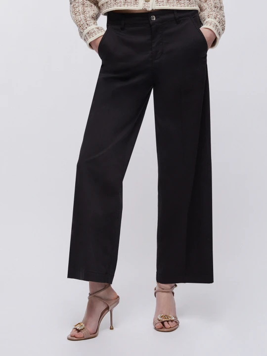 Zdjęcie produktu Liu Jo High-rise Flared Trousers czarny