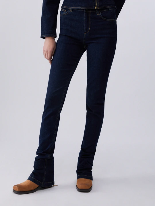 Zdjęcie produktu Liu Jo High-rise Jeans With Zip Dark Denim