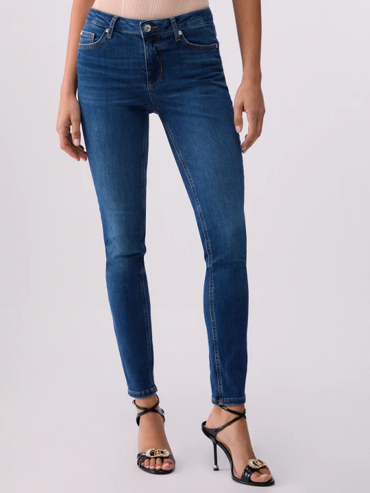 Zdjęcie produktu Liu Jo High-rise Skinny Jeans Dark Blue Denim