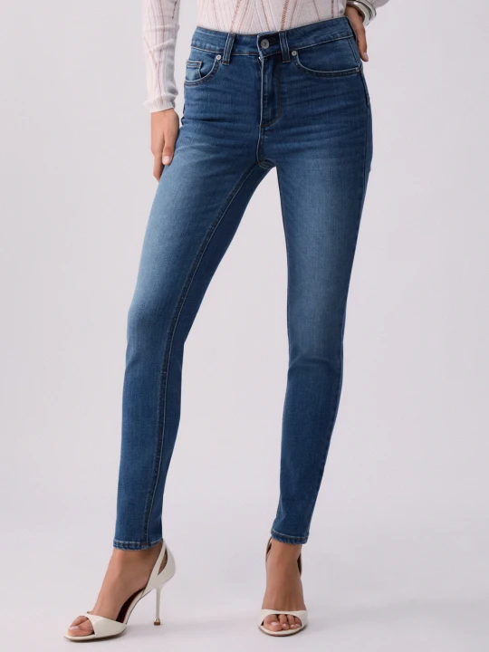 Zdjęcie produktu Liu Jo High-rise Skinny Jeans Dark Blue Denim