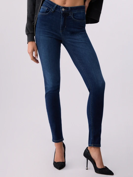 Zdjęcie produktu Liu Jo High-rise Skinny Jeans Dark Blue Denim