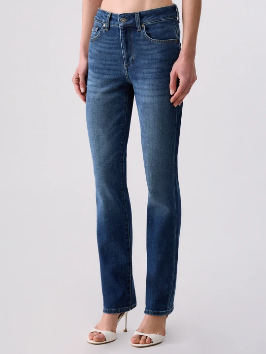 Zdjęcie produktu Liu Jo High-rise Slim Fit Jeans Dark Blue Denim