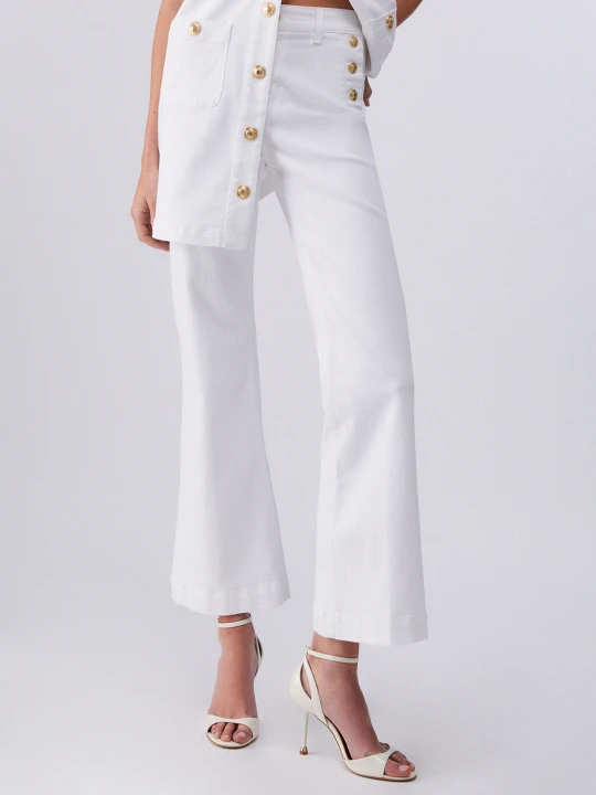 Zdjęcie produktu Liu Jo High-rise Trousers With Buttons biały