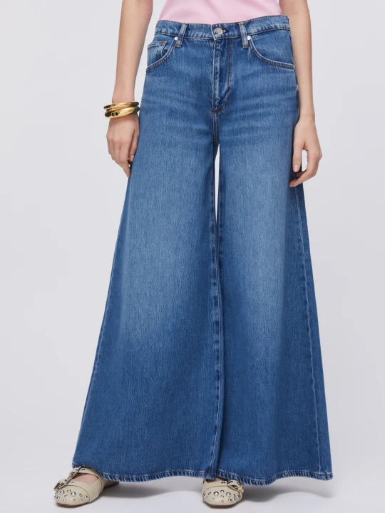 Zdjęcie produktu Liu Jo High-waisted Super-flared Jeans Dark Blue Denim