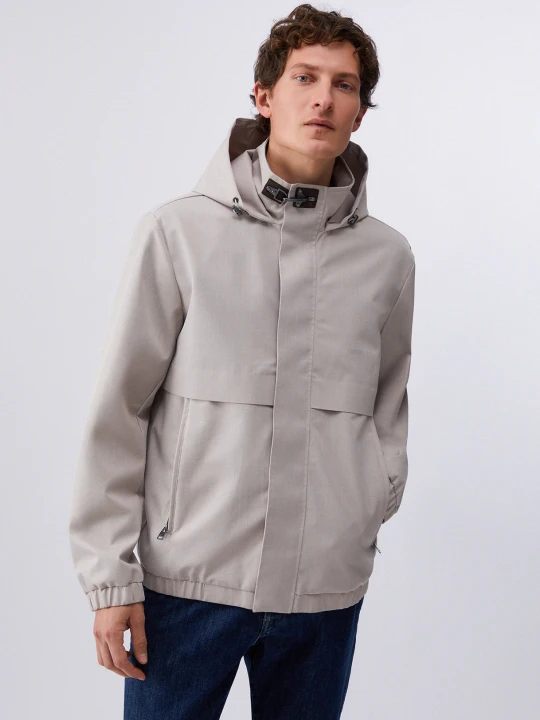 Zdjęcie produktu Liu Jo Hooded Raincoat Light Grey