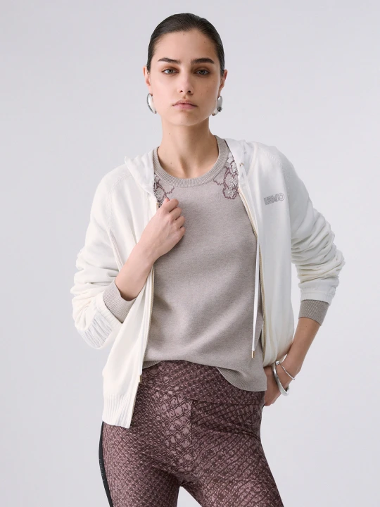 Zdjęcie produktu Liu Jo Knit With Hood biały