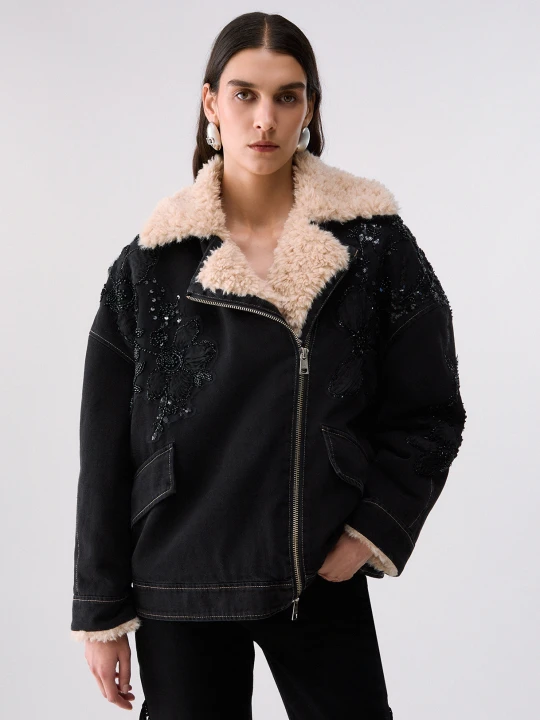 Zdjęcie produktu Liu Jo Jacket In Denim With Inserts Teddy