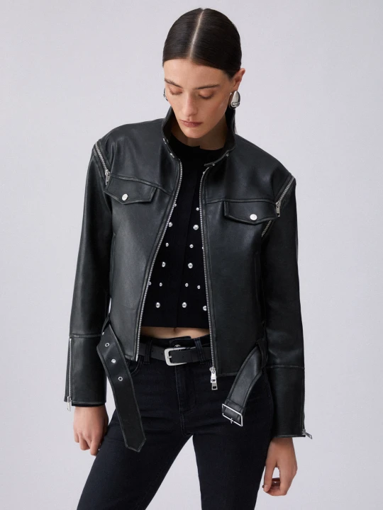 Zdjęcie produktu Liu Jo Jacket With Detachable Sleeves czarny