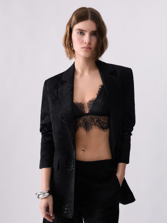 Zdjęcie produktu Liu Jo Jacket With Jewel Embroidery czarny