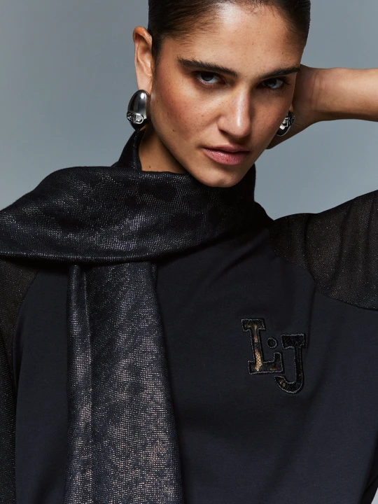 Zdjęcie produktu Liu Jo Jacquard Shawl czarny