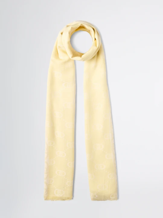 Zdjęcie produktu Liu Jo Jacquard Stole With Logo żółty