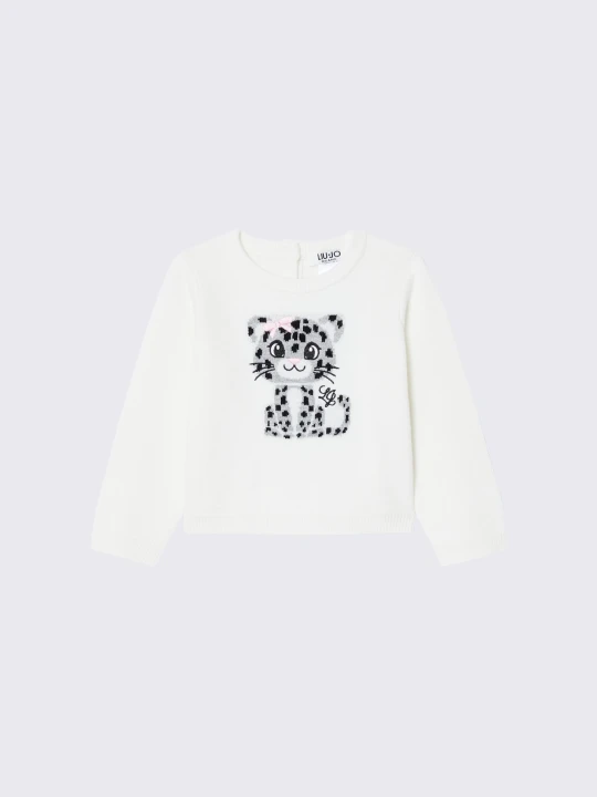 Zdjęcie produktu Liu Jo Jacquard Sweater biały