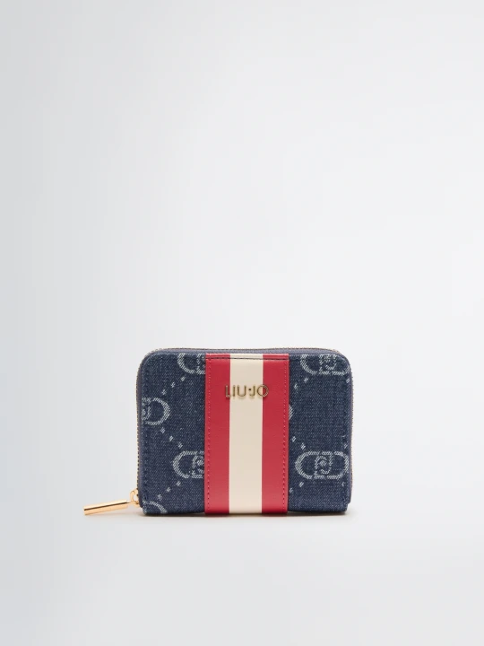 Zdjęcie produktu Liu Jo Jacquard Zip-around Wallet Blue Denim