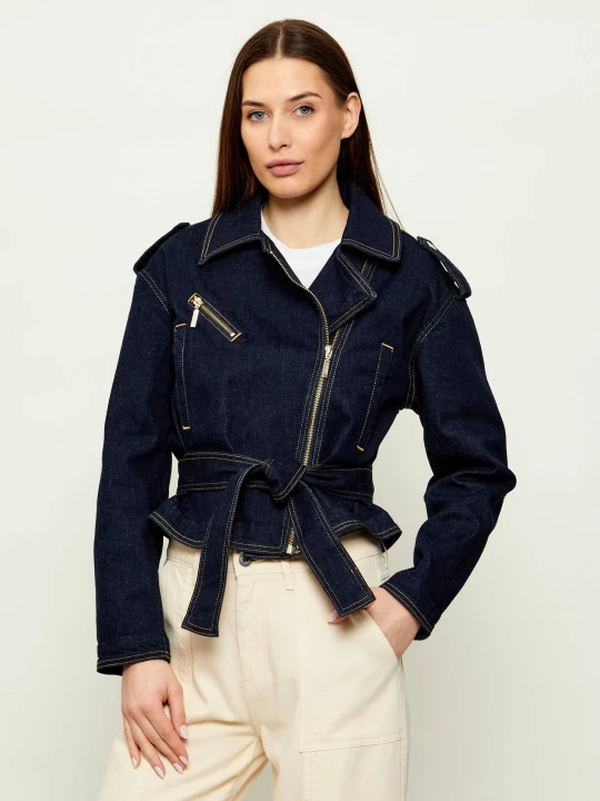 Zdjęcie produktu Liu Jo Jeansowa ramoneska | Slim Fit granatowy
