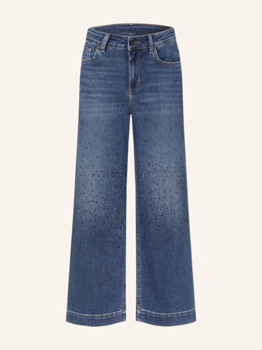 Zdjęcie produktu Liu Jo Jeansowe Kuloty Z Kamyczkami Ozdobnymi blau 79077 Den.Blue dk.sparklin