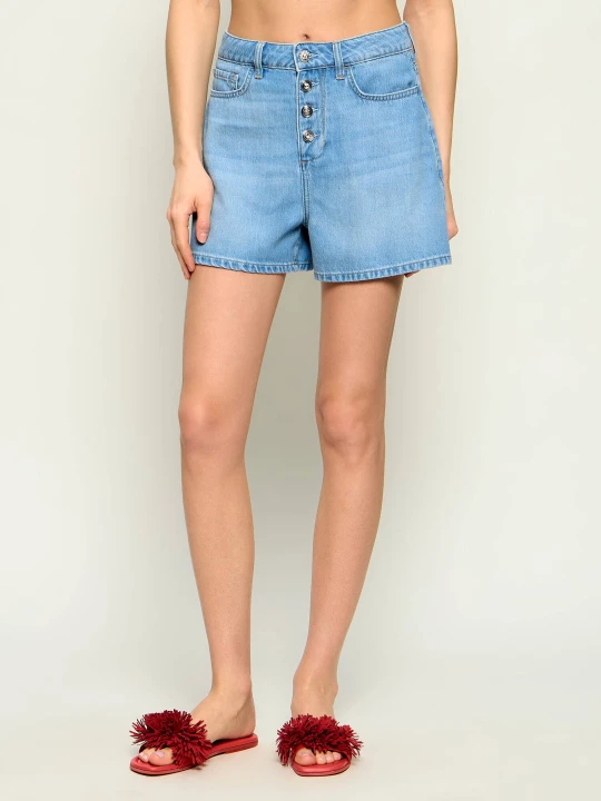 Zdjęcie produktu Liu Jo Jeansowe szorty | Regular Fit | high waist niebieski