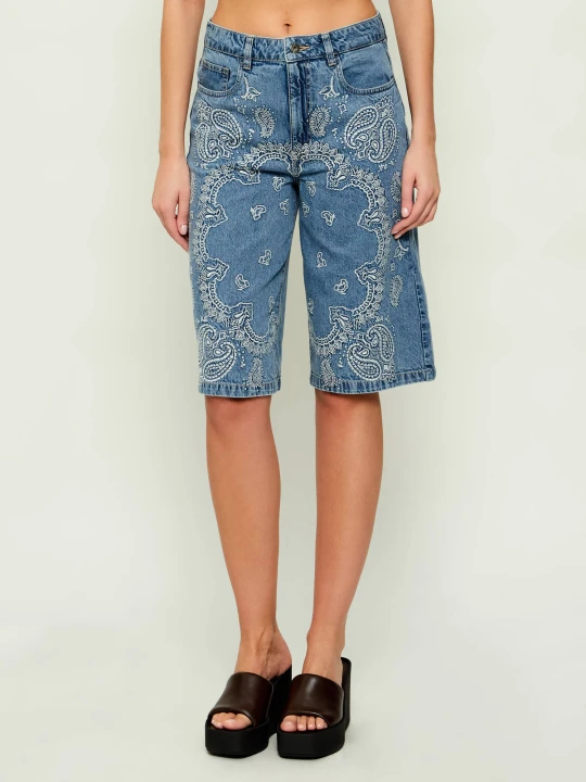 Zdjęcie produktu Liu Jo Jeansowe bermudy | Relaxed fit niebieski