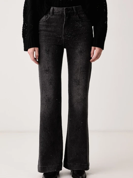 Zdjęcie produktu Liu Jo jeansy flare damskie czarny