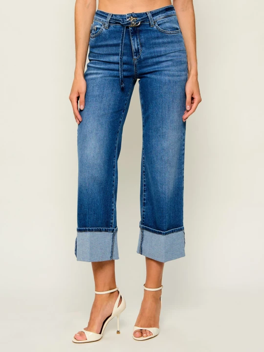 Zdjęcie produktu Liu Jo Jeansy Good Cropped | Loose fit niebieski