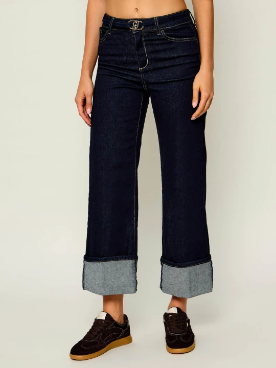 Zdjęcie produktu Liu Jo Jeansy Good Cropped | Relaxed fit granatowy