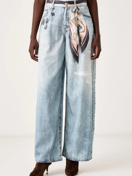 Zdjęcie produktu Liu Jo jeansy relaxed fit damskie Selected by Gigi Hadid niebieski