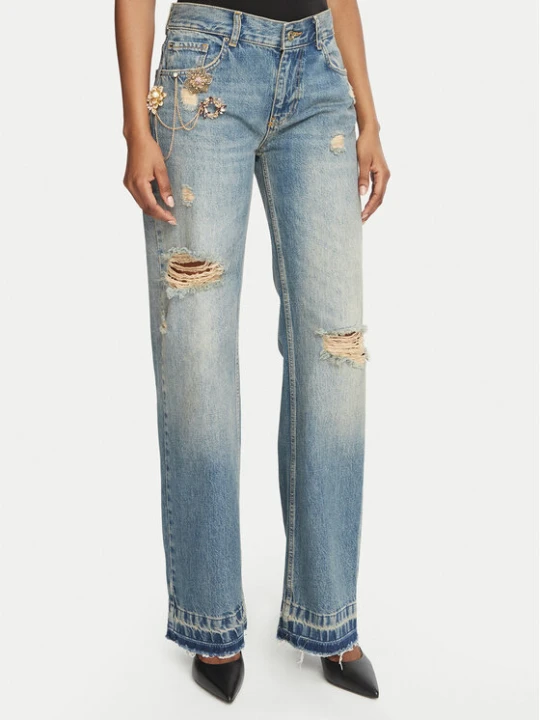 Zdjęcie produktu Liu Jo Jeansy Selected by Gigi Hadid ZB7306 D0418 Niebieski Straight Leg