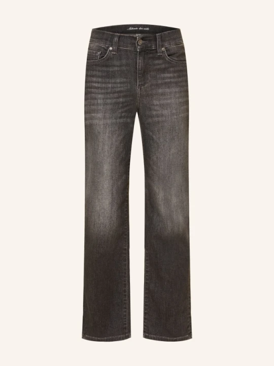 Zdjęcie produktu Liu Jo Jeansy Straight Authentic Z Kamyczkami Ozdobnymi grau 87504 Den.Black sunshine w