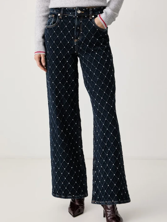 Zdjęcie produktu Liu Jo jeansy straight damskie granatowy