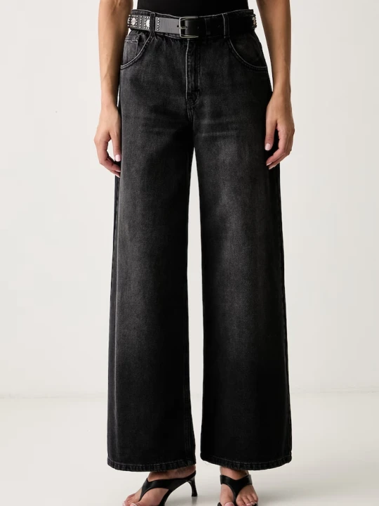 Zdjęcie produktu Liu Jo jeansy wide leg damskie czarny