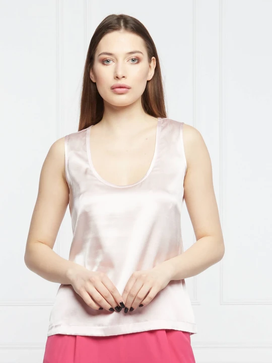 Zdjęcie produktu Liu Jo Jedwabny top | Regular Fit pudrowy róż