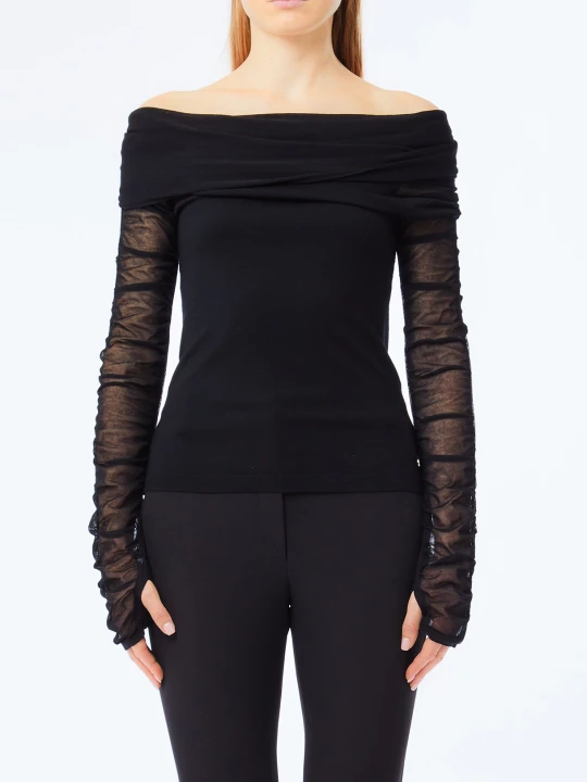 Zdjęcie produktu Liu Jo Jumper With Bardot Neckline czarny