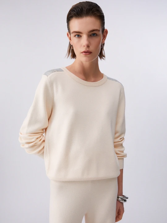 Zdjęcie produktu Liu Jo Jumper With Beads Champagne