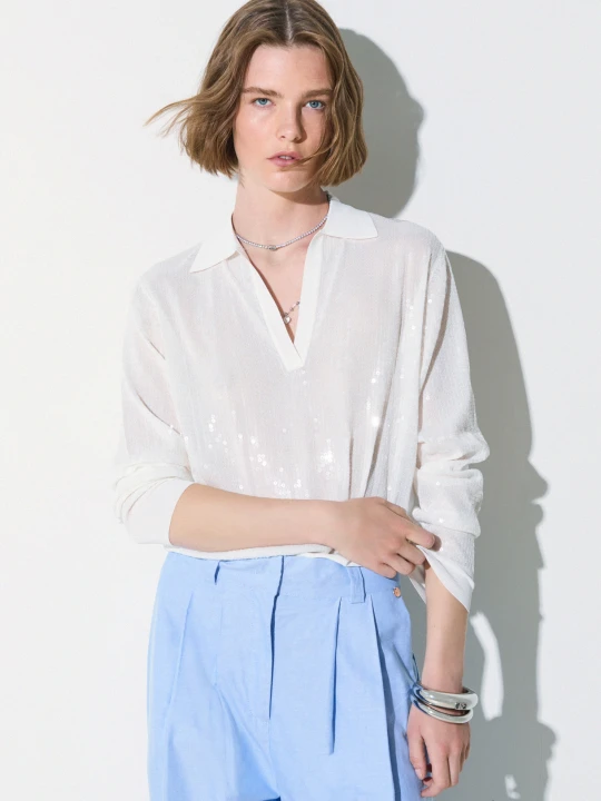 Zdjęcie produktu Liu Jo Jumper With Sequins biały