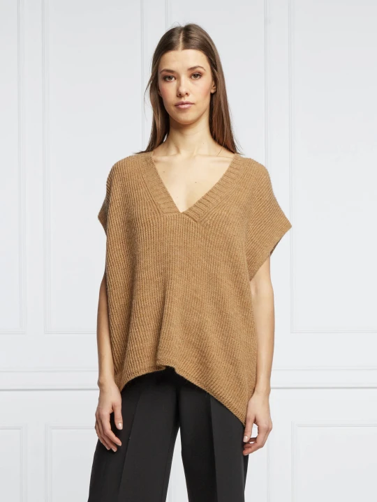 Zdjęcie produktu Liu Jo Kamizelka | Regular Fit | z dodatkiem wełny camel
