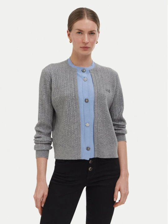 Zdjęcie produktu Liu Jo Kardigan WF6108 MA88R Szary Regular Fit