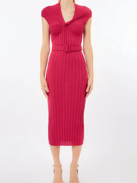 Zdjęcie produktu Liu Jo Knit Dress With Belt różowy
