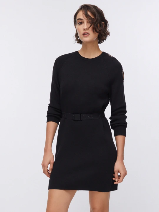 Zdjęcie produktu Liu Jo Knit Dress With Cut-out czarny