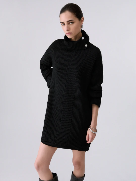 Zdjęcie produktu Liu Jo Knit Dress With Jewel Buttons czarny