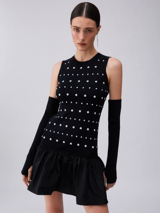 Zdjęcie produktu Liu Jo Knit Dress With Thumbhole Sleeves czarny