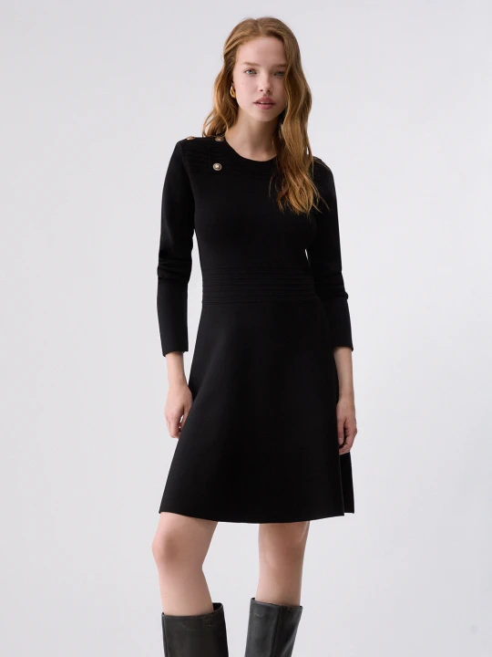 Zdjęcie produktu Liu Jo Knit Fit & Flare Dress czarny
